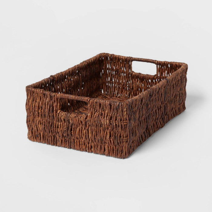 Woven Banana Bark Folio Bin - Brightroom