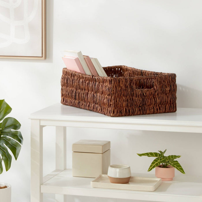 Woven Banana Bark Folio Bin - Brightroom