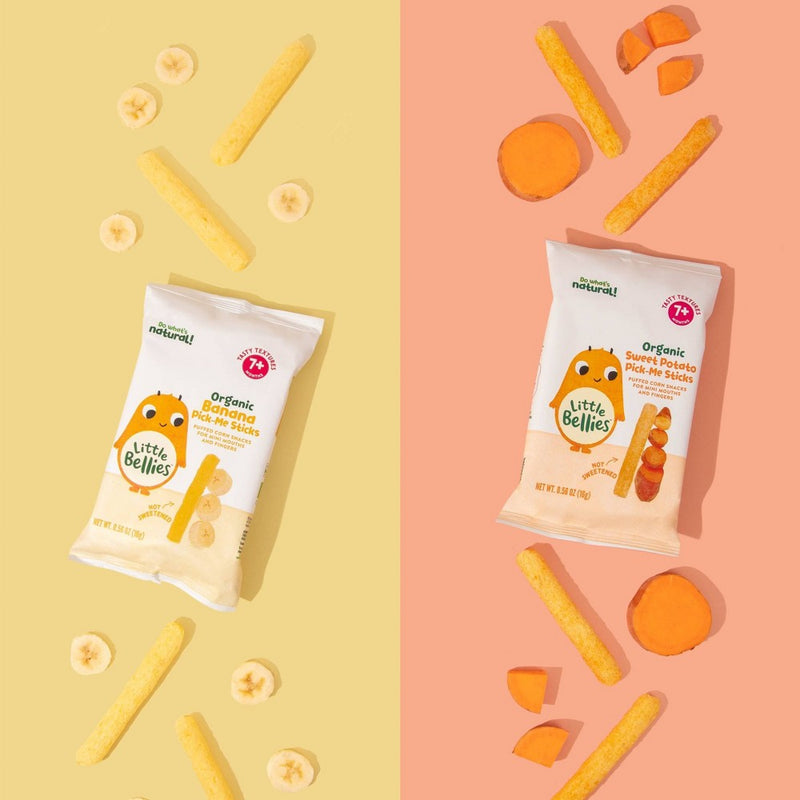 Little Bellies Organic Sweet Potato Pick-Me Sticks Baby Snacks - 0.56oz