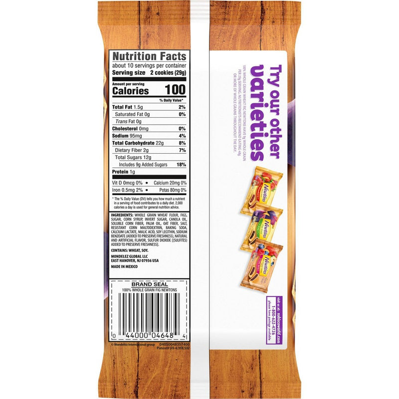 Newtons Fig 100% Whole Grain Soft & Chewy Fruit Cookies - 10oz
