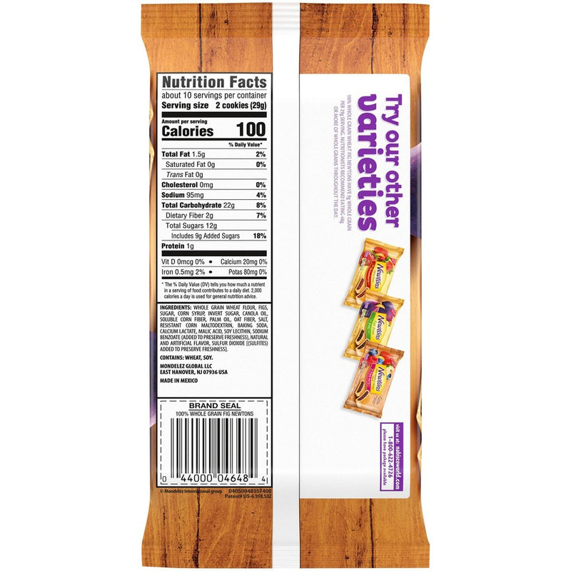 Newtons Fig 100% Whole Grain Soft & Chewy Fruit Cookies - 10oz