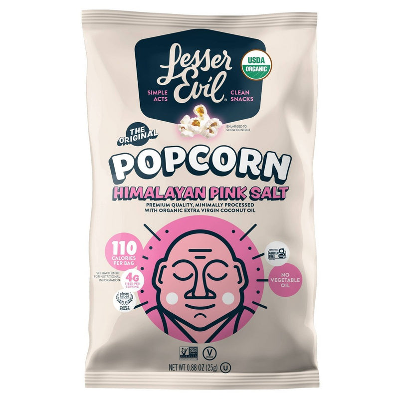 Lesserevil Popcorn - Himalayan Pink Single Serve - .88oz