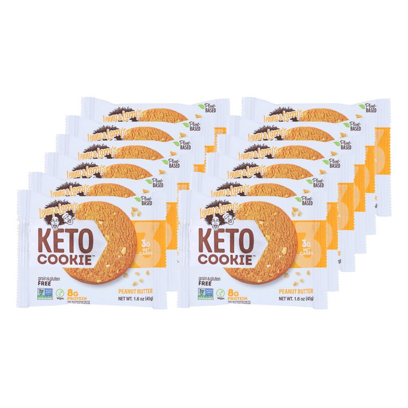 Lenny & Larry's Peanut Butter Keto Cookie - 12 bars, 1.6 oz