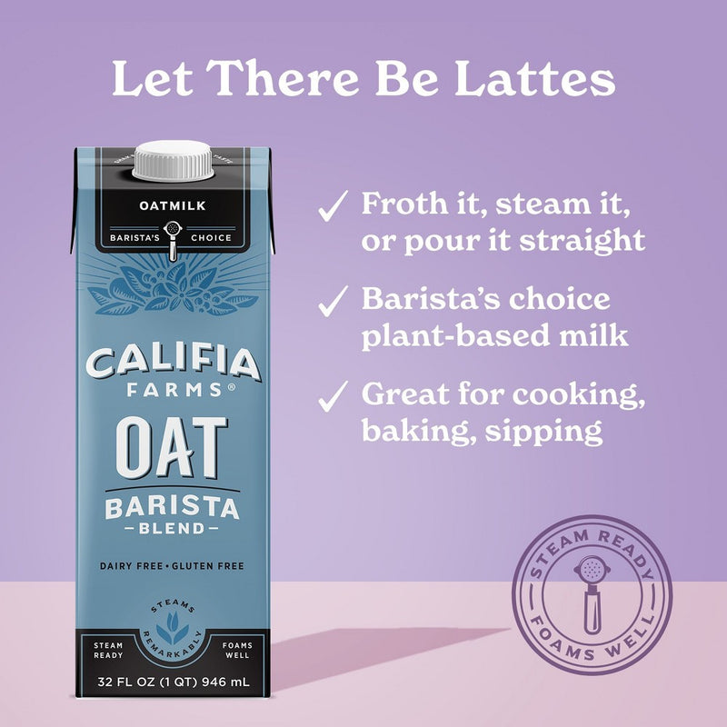 Califia Farms Oat Barista Blend Oat Milk - 1qt