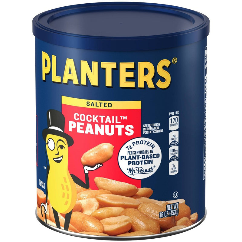 Planters Heart Healthy Cocktail Peanuts - 16oz