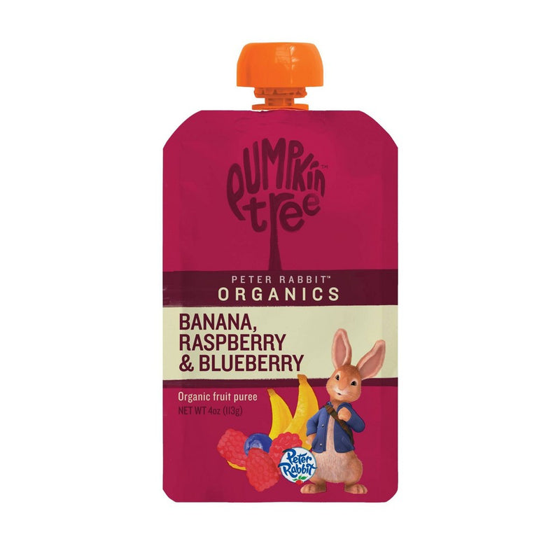 Peter Rabbit Organics Banana Raspberry & Blueberry Baby Food Pouch - 4oz