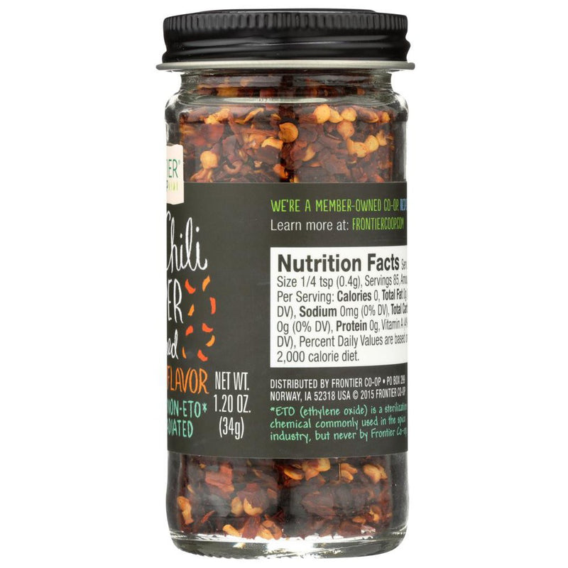 Frontier Co-Op Red Chili Peppers Crushed - 1.2 oz