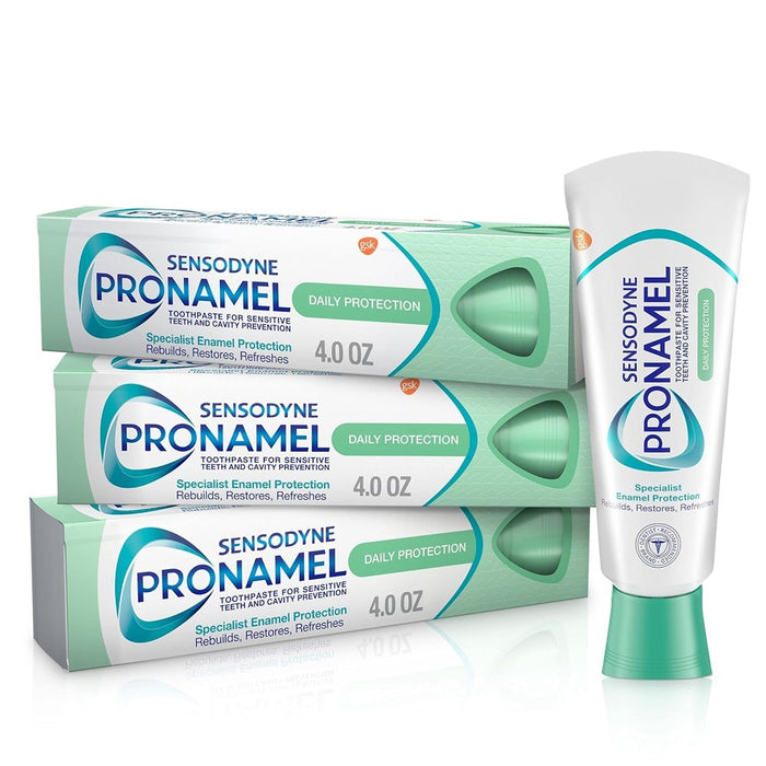 Sensodyne Pronamel Daily Protection Enamel Toothpaste For Sensitive Teeth, To Reharden And Strengthen Enamel, Mint Essence - 4 Ounce SINGE