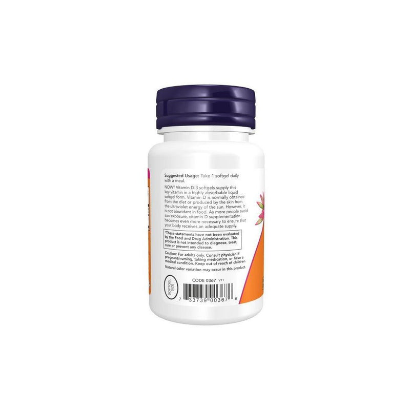Now Foods Vitamin D-3 2,000 IU - 120 Softgel