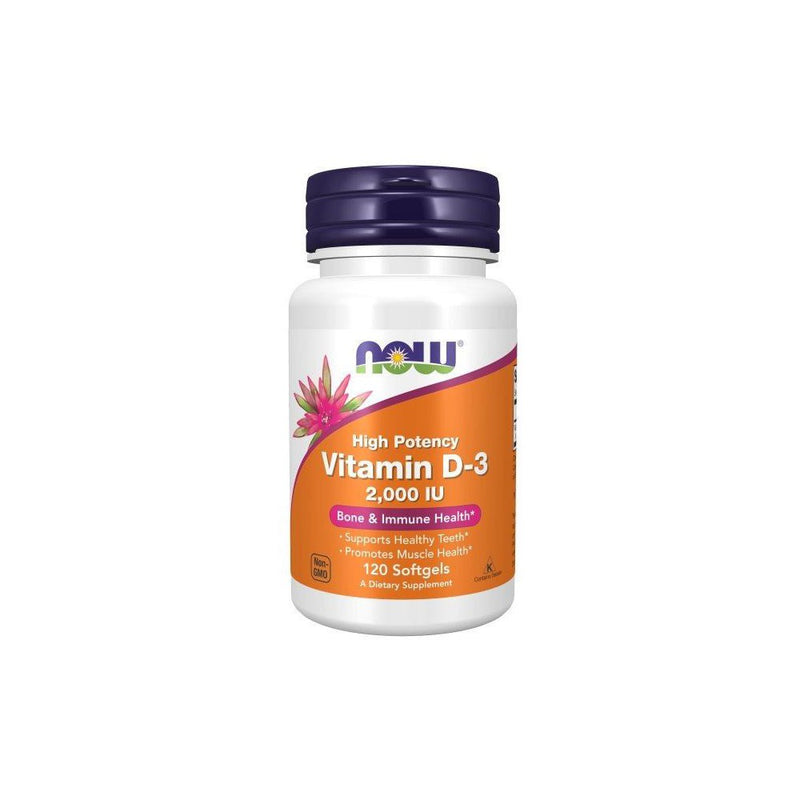 Now Foods Vitamin D-3 2,000 IU - 120 Softgel