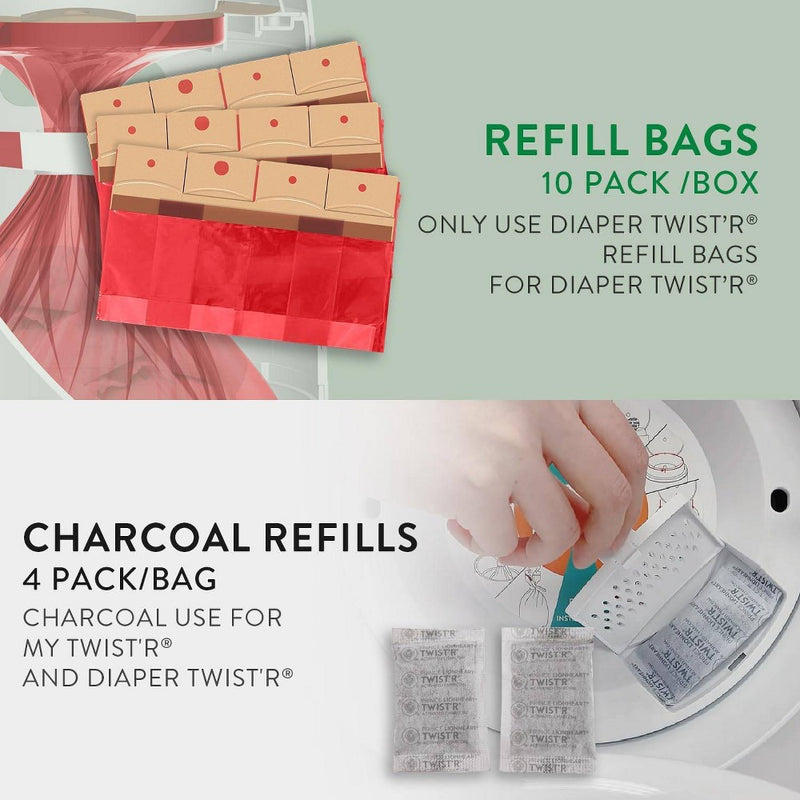 Prince Lionheart Diaper Twist'r Refill Bags - 10pk