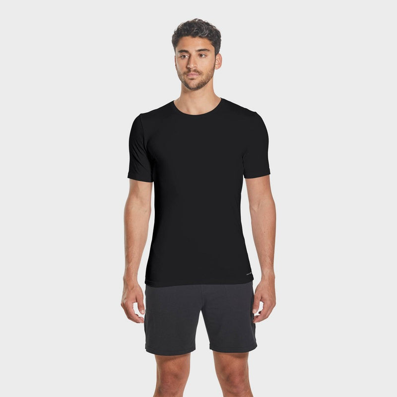 Pair of Thieves Men's 2+1 Bonus Pack Super Soft Crew Neck Undershirt - Black S