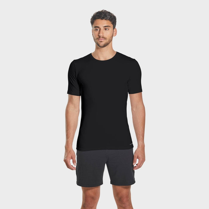 Pair of Thieves Men's 2+1 Bonus Pack Super Soft Crew Neck Undershirt - Black S