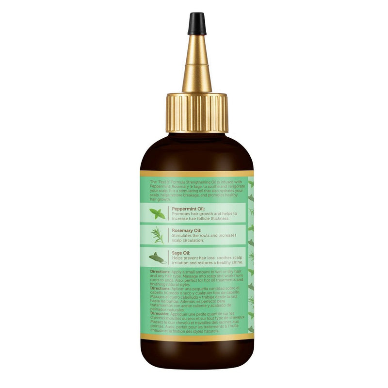African Pride Feel It Formula Strengthening Oil Hair Treatment - 4 fl oz