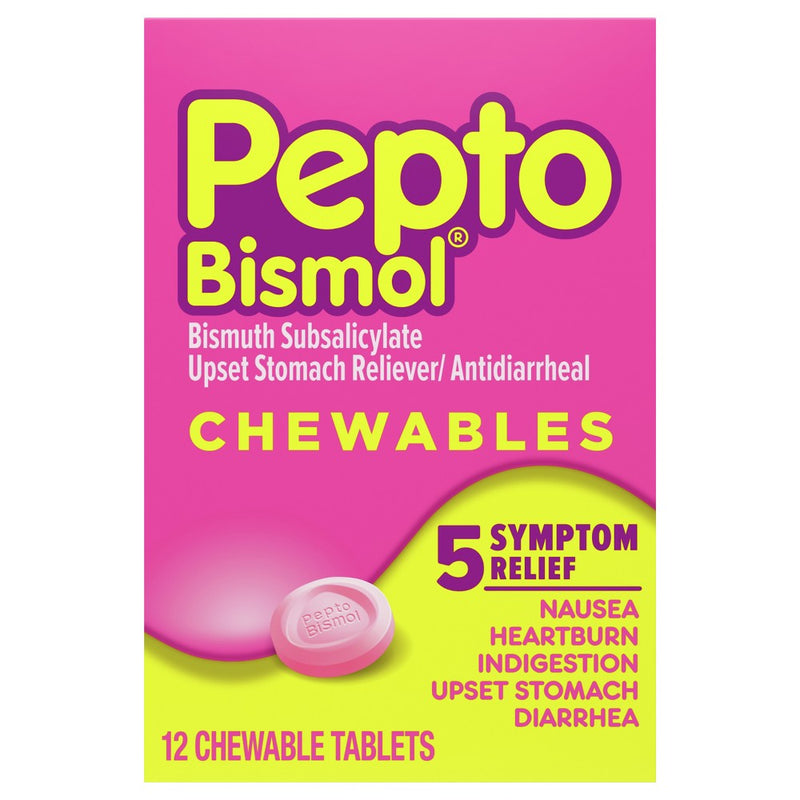 Pepto-Bismol Chewable Tablets - Original flavor - 12ct
