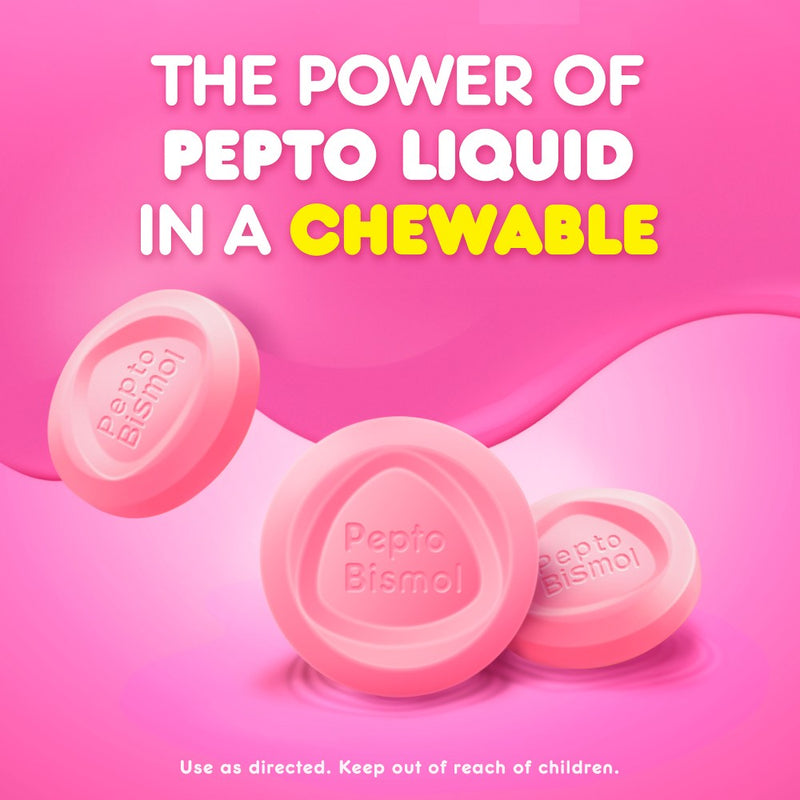 Pepto-Bismol Chewable Tablets - Original flavor - 12ct