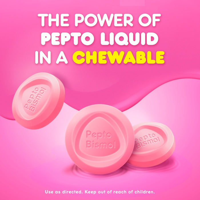 Pepto-Bismol Chewable Tablets - Original flavor - 12ct