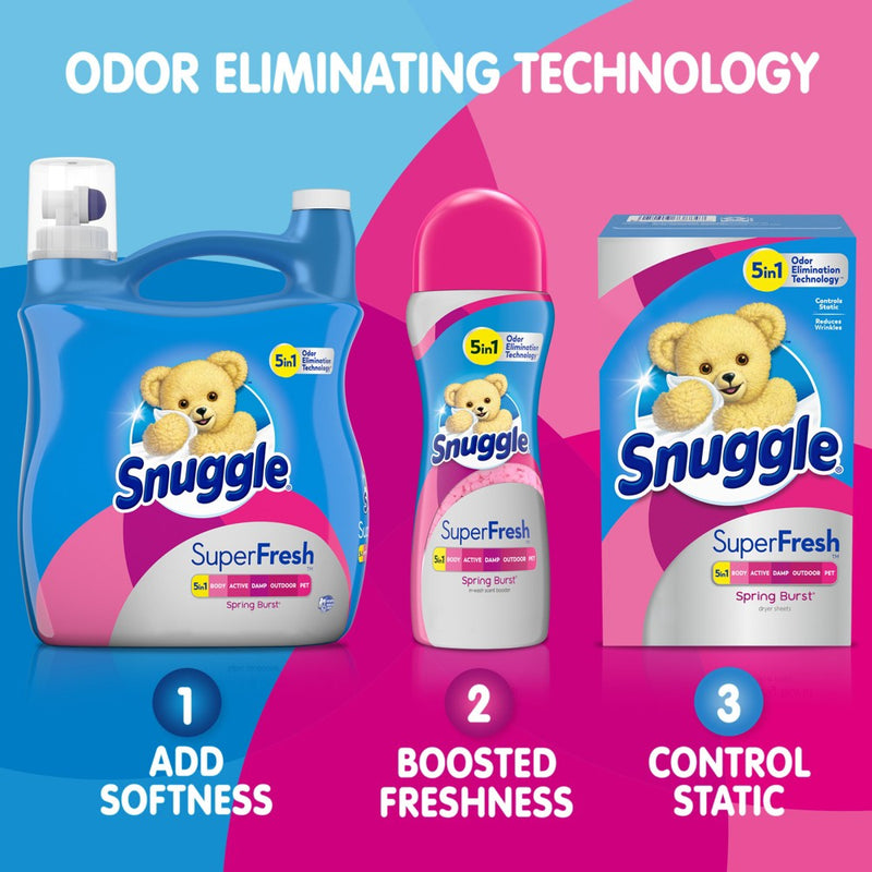 Snuggle Plus Liquid Spring Burst Fabric Softener - 89 fl oz