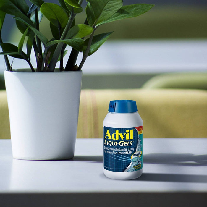Advil Liqui-Gel Minis Pain Reliever & Fever Reducer Gelcaps - Ibuprofen (NSAID) - 80ct