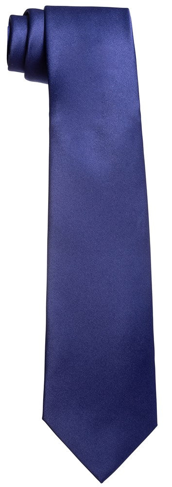 Burlet Navy Tie For Men - Mens Navy Blue Tie - Neck Tie For Men - Men Necktie