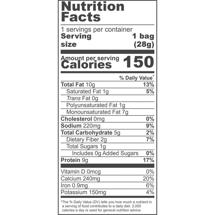 Hilo Life Nacho Cheese Almond Flour Tortilla Chips - Case of 12/1 oz