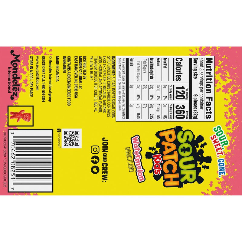 Sour Patch Kids Watermelon Soft & Chewy Candy - 3.5oz
