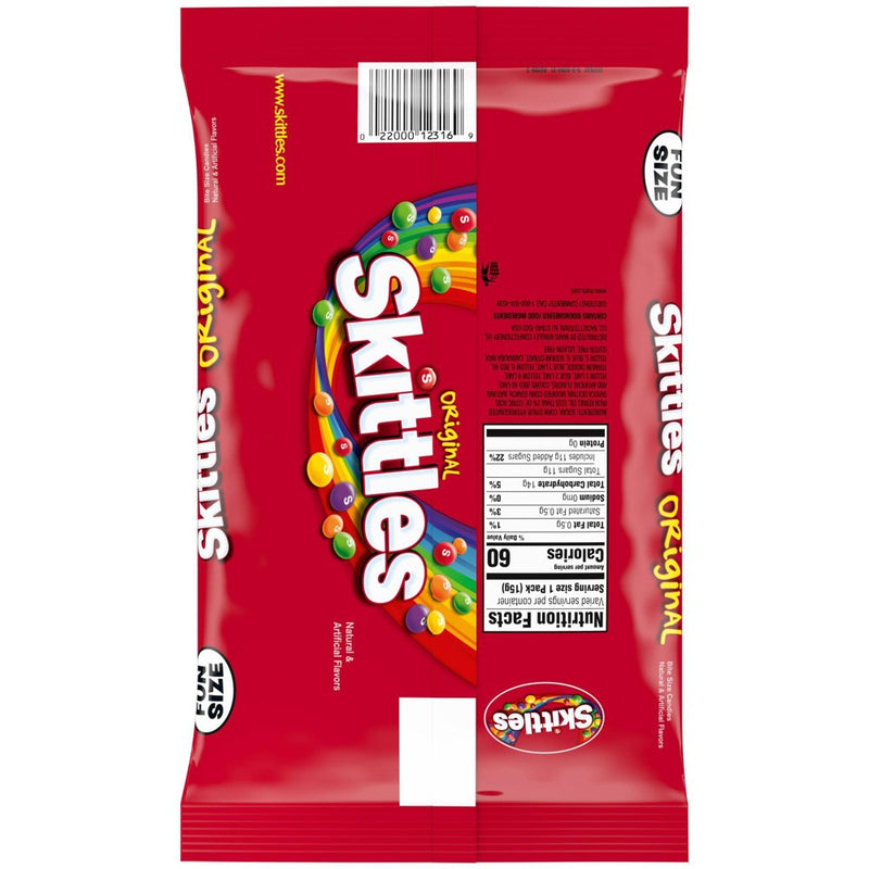 SKITTLES Original Chewy Candy Fun Size Halloween Candy - 10.72oz