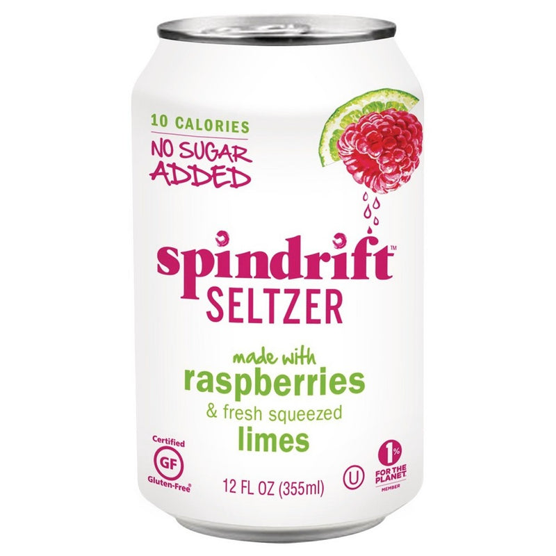 Spindrift Seltzer Raspberry Lime 12oz 4pk