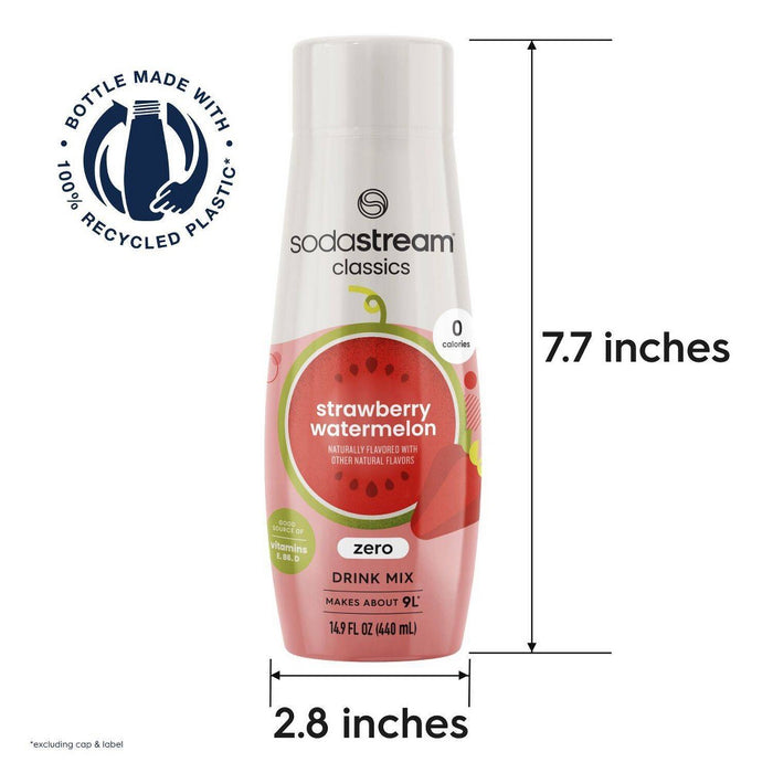 SodaStream Zero Strawberry Watermelon Sodamix - 14.8 fl oz