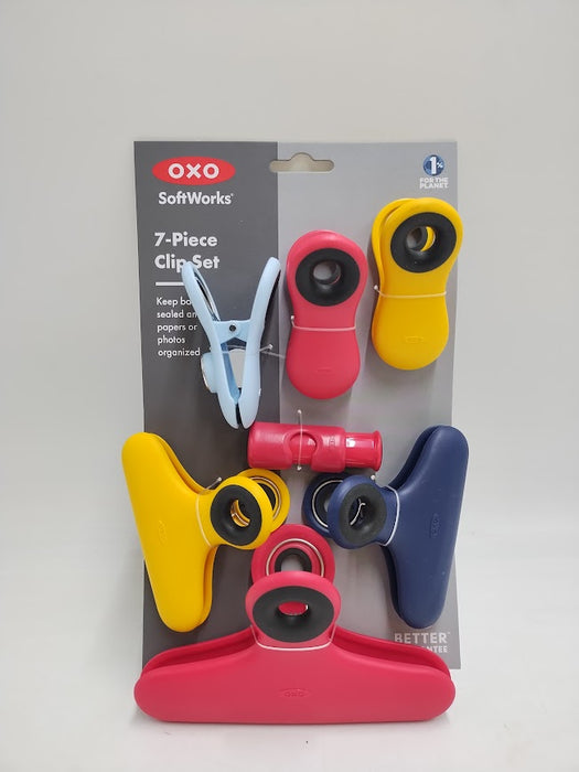 OXO 7pc Plastic Bag Clips Set