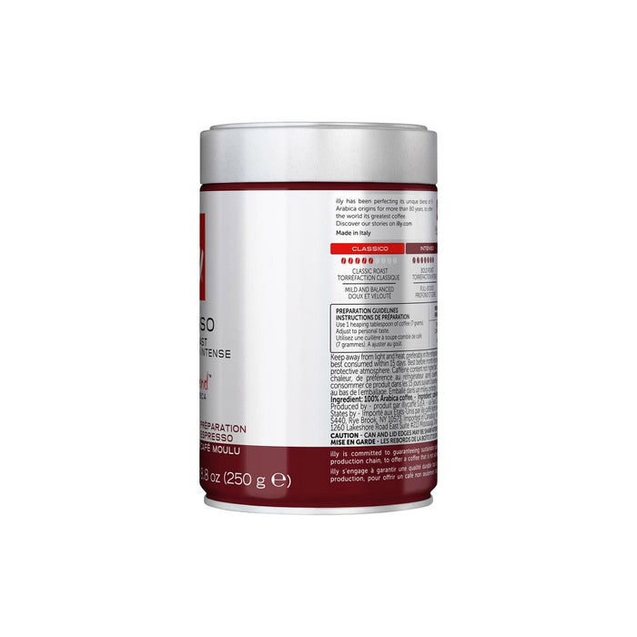 Illy Intenso Dark Roast Espresso Ground Coffee - 8.8oz