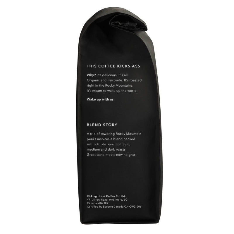 Kicking Horse Coffee Three Sisters Medium Roast Fair Trade Certified Organic Ground Coffee - 10oz