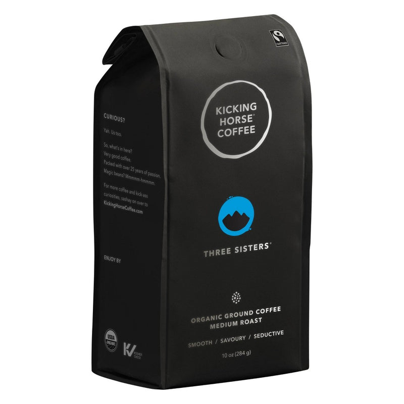 Kicking Horse Coffee Three Sisters Medium Roast Fair Trade Certified Organic Ground Coffee - 10oz