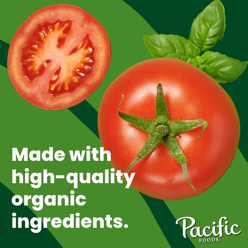 Pacific Foods Plant Based Organic Gluten Free Vegan Tomato Basil Soup - 32oz