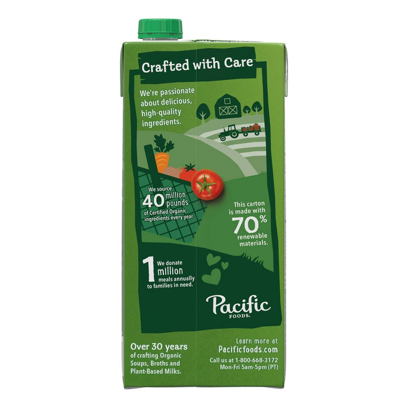 Pacific Foods Plant Based Organic Gluten Free Vegan Tomato Basil Soup - 32oz