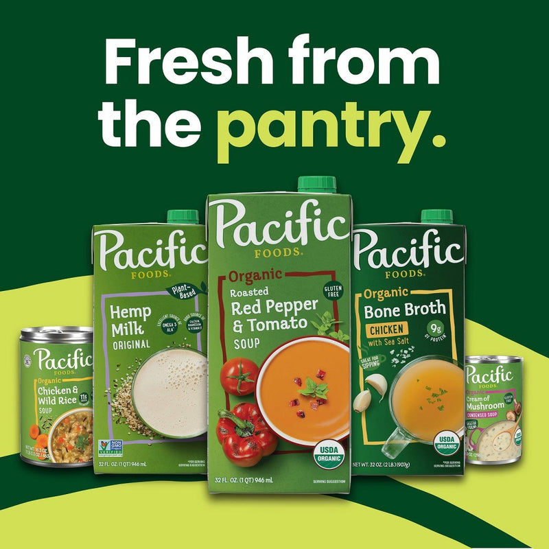 Pacific Foods Plant Based Organic Gluten Free Vegan Tomato Basil Soup - 32oz