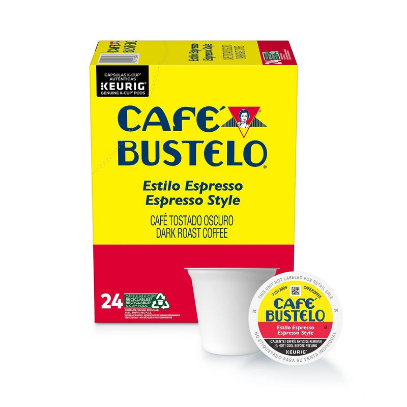 Cafe Bustelo Espresso Dark Roast Coffee Pods - 24ct