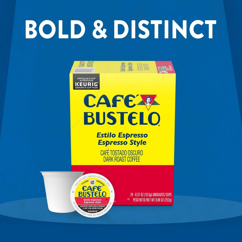 Cafe Bustelo Espresso Dark Roast Coffee Pods - 24ct