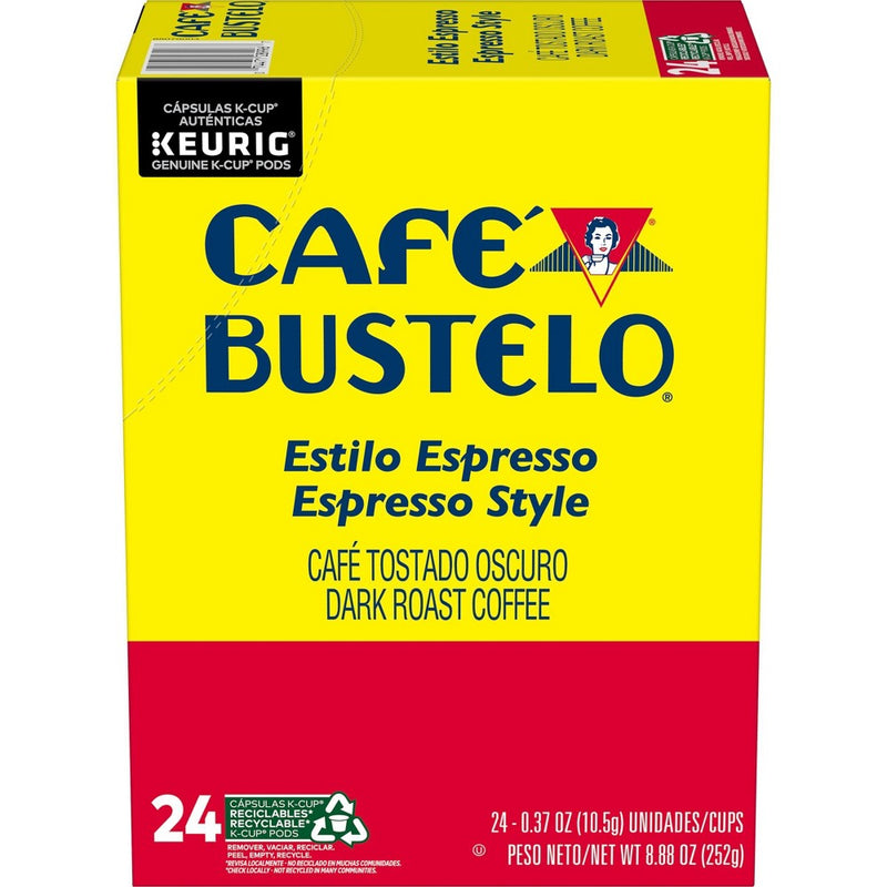 Cafe Bustelo Espresso Dark Roast Coffee Pods - 24ct