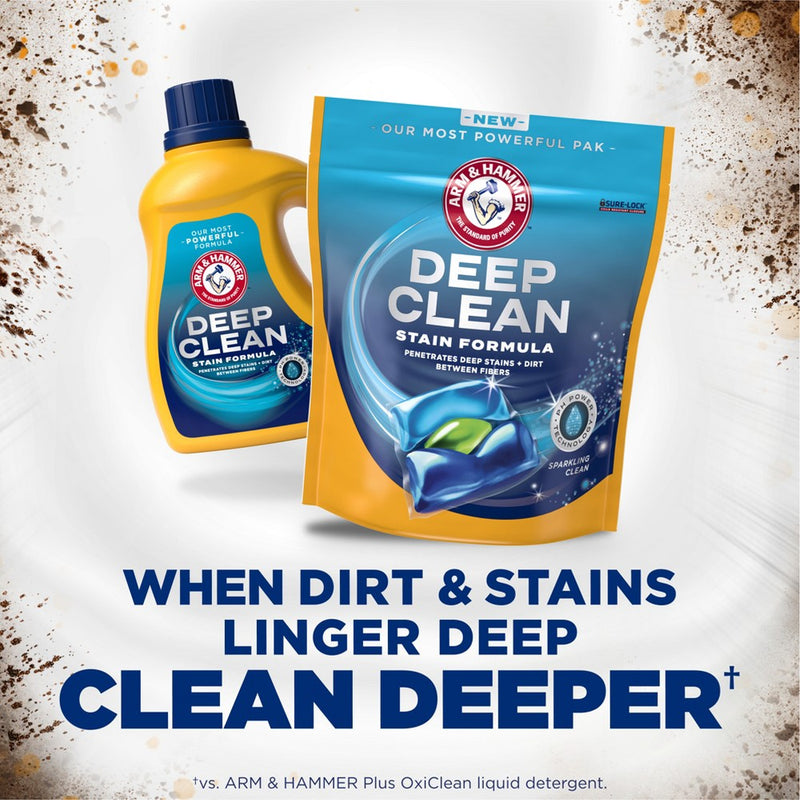 Arm & Hammer Deep Clean Stain Unit Dose Detergent - 44ct