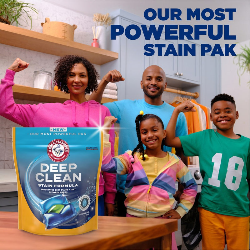 Arm & Hammer Deep Clean Stain Unit Dose Detergent - 44ct