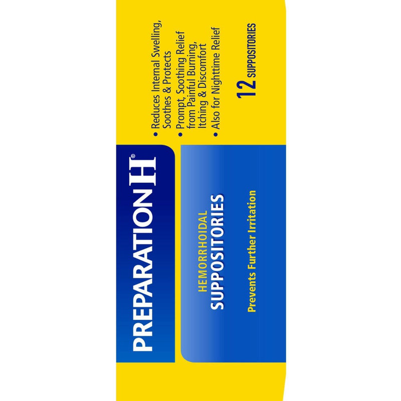 Preparation H Hemorrhoidal Suppositories - 12ct