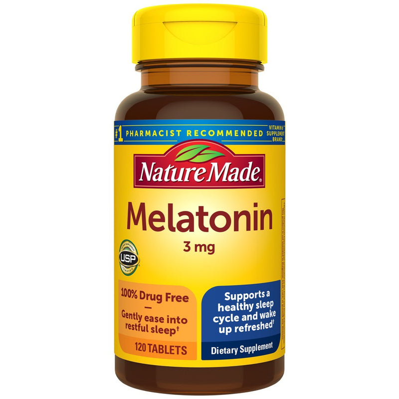 Nature Made Melatonin 3mg Tablets - 120ct - EXP: 2027