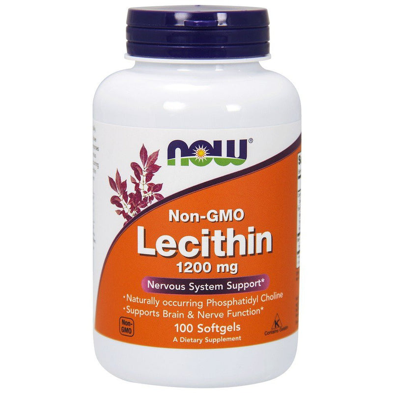 Now Foods Lecithin 19 Grain 1200 mg - 100 Softgel
