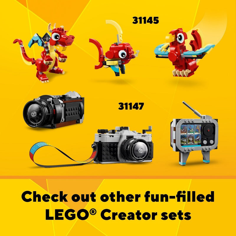 LEGO Creator 3 in 1 Flatbed Truck with Helicopter Toy 31146