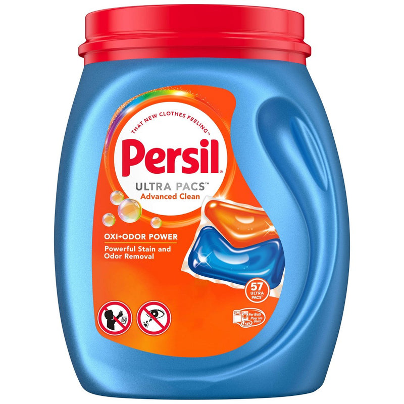 Persil Oxi + Odor Unit Dose Laundry Detergent Pacs - 57ct
