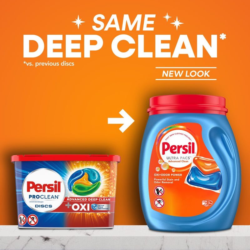 Persil Oxi + Odor Unit Dose Laundry Detergent Pacs - 57ct