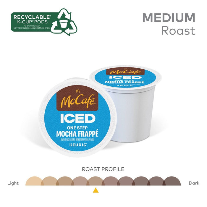 Keurig McCafe ICED One Step Mocha Frappe Medium Roast K-Cup Pods - 20ct