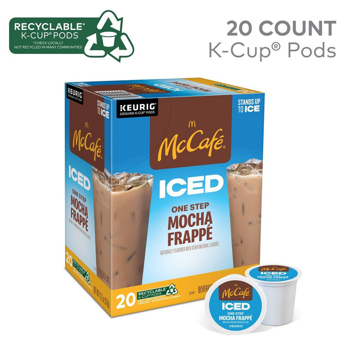 Keurig McCafe ICED One Step Mocha Frappe Medium Roast K-Cup Pods - 20ct