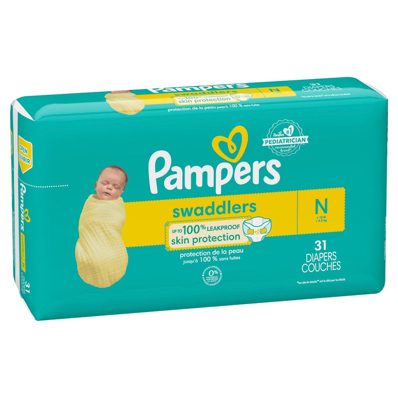 Pampers Swaddlers Active Baby Newborn Diapers Size 0 - 31ct